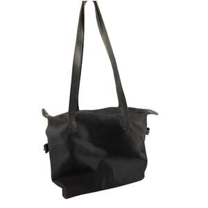 VTG Chico's Nylon Large Black Tote Bag 1990s‎ Y2K